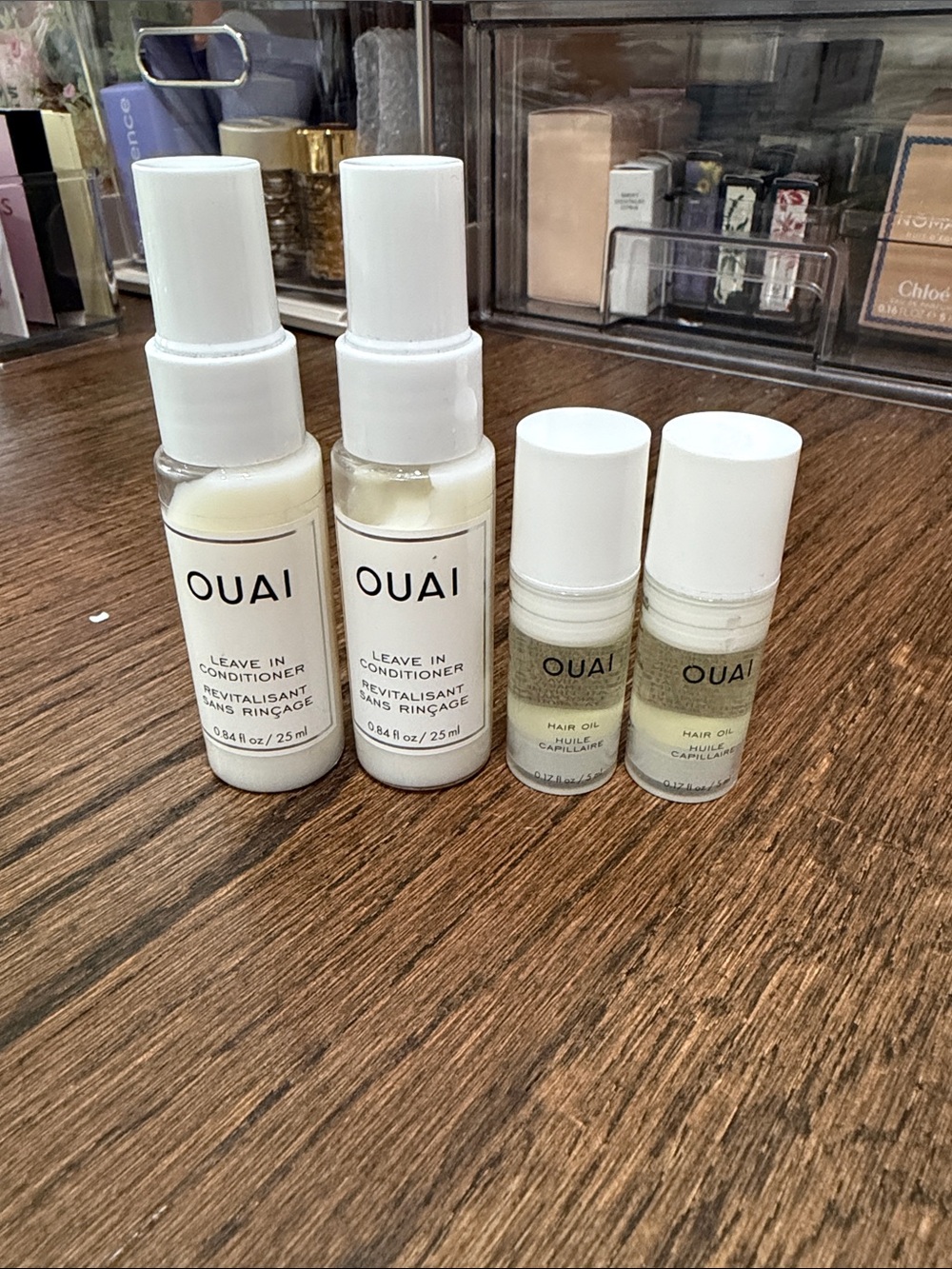 Bundle of Ouai Hair leave-in conditioners and hair oils
